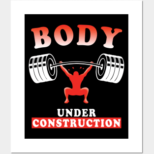 Body Under Construction | Training Quote Posters and Art